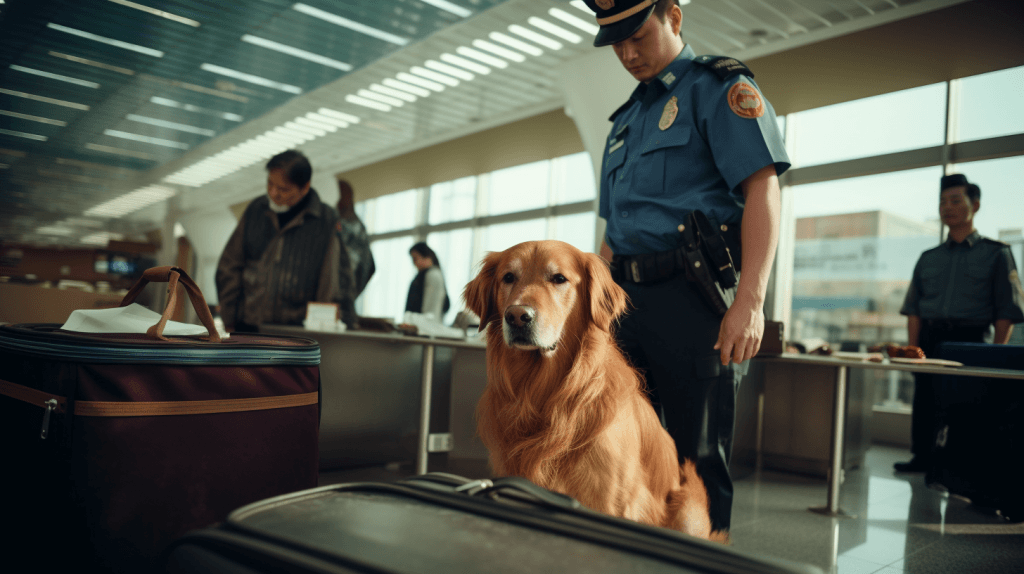 собаки в аэропорту китая.png