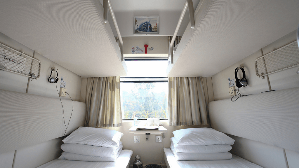 Купе в китайском поезде Купе в китайском поезде